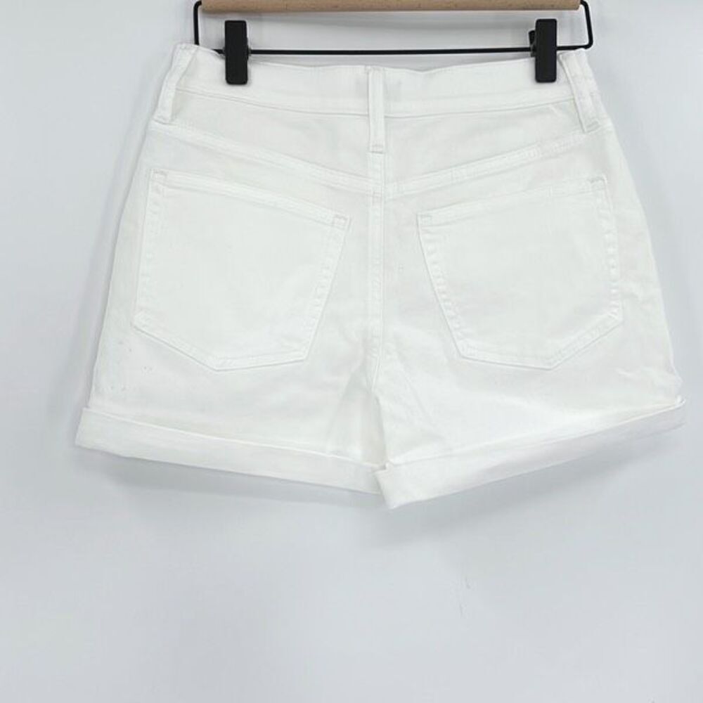 NWT J. Crew Womens Optic White Wash Solid Zip Fly Classic Denim Short Size 24 - Picture 3 of 8